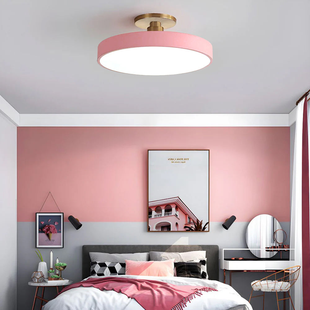 LIGHTS & BRIGHTS | Round LED Flush Mount Ceiling Light for Dining Room, Hallway Lighting