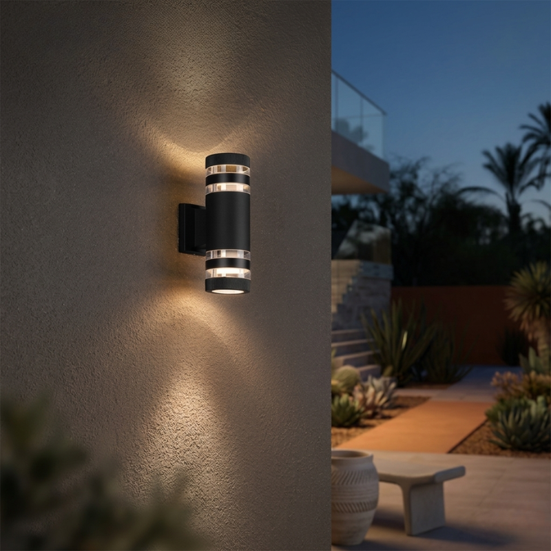 Lights & Brights Modern Square Outdoor LED Wall Light – ABS & Acrylic