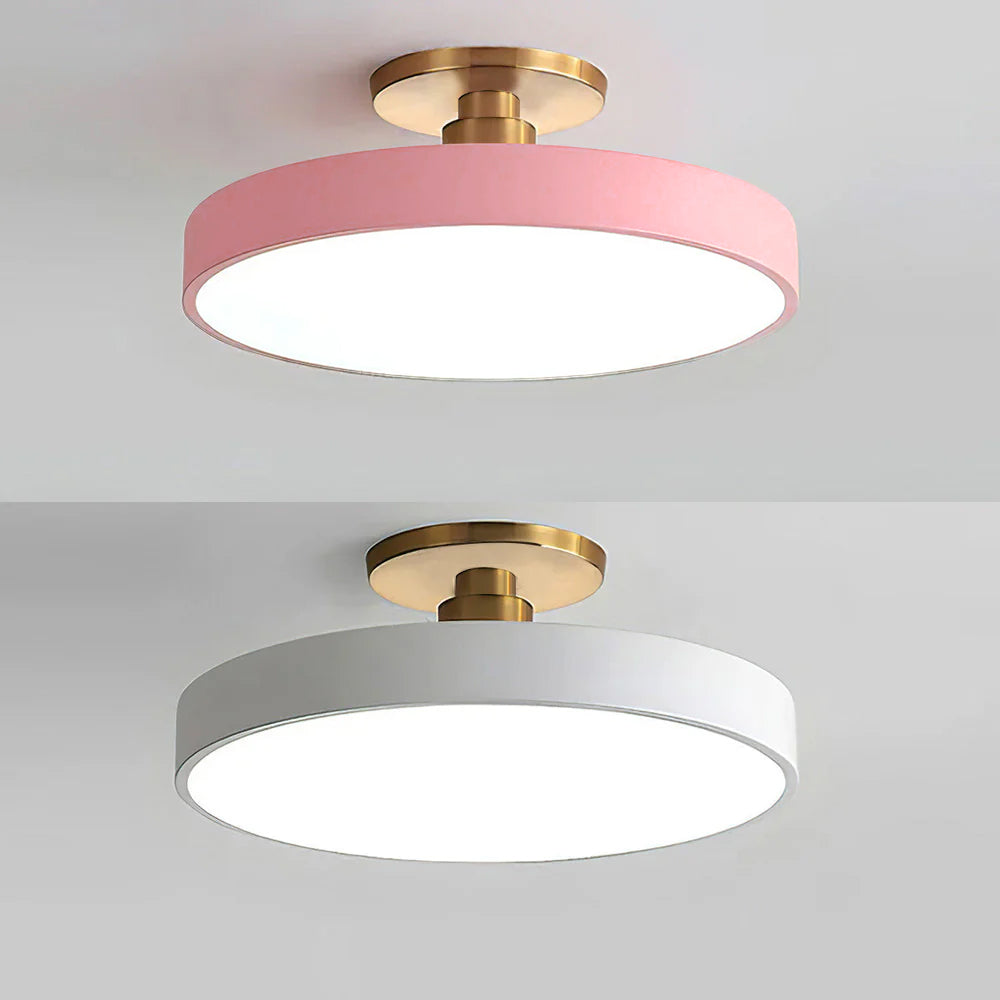 LIGHTS & BRIGHTS | Round LED Flush Mount Ceiling Light for Dining Room, Hallway Lighting