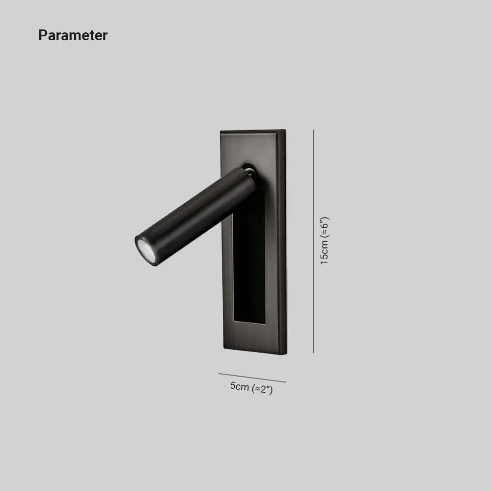 Lights & Brights Modern Rotatable Cylindrical LED Wall Sconce – Aluminum & Acrylic