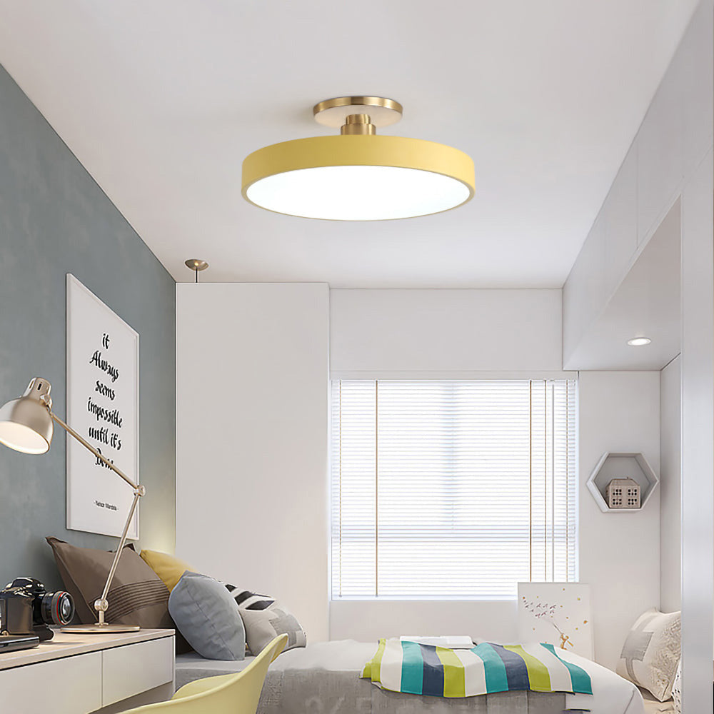 LIGHTS & BRIGHTS | Round LED Flush Mount Ceiling Light for Dining Room, Hallway Lighting
