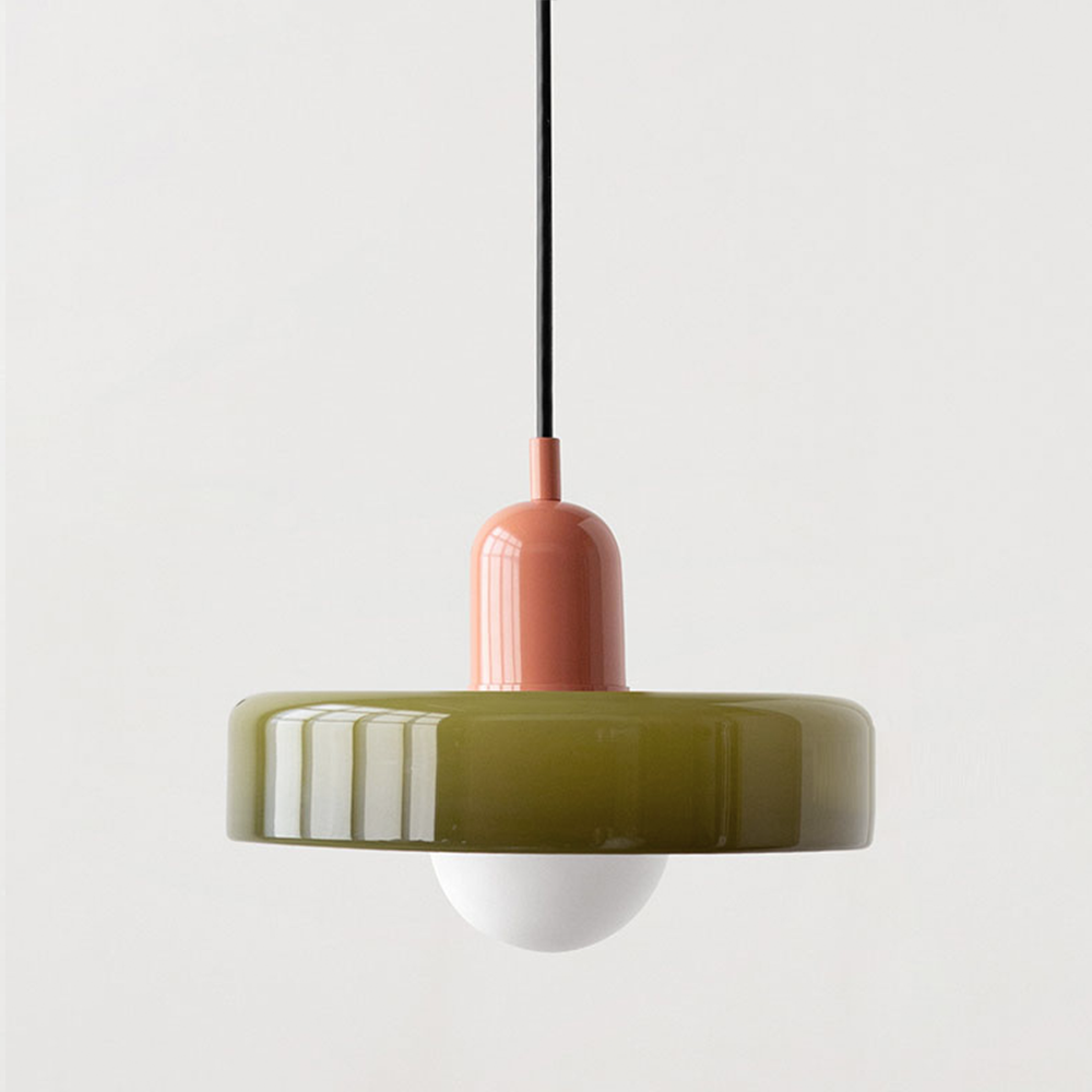 LIGHTS & BRIGHTS | Retro Glass Pendant Light – Plug-In for Kitchen Island & Dining Room