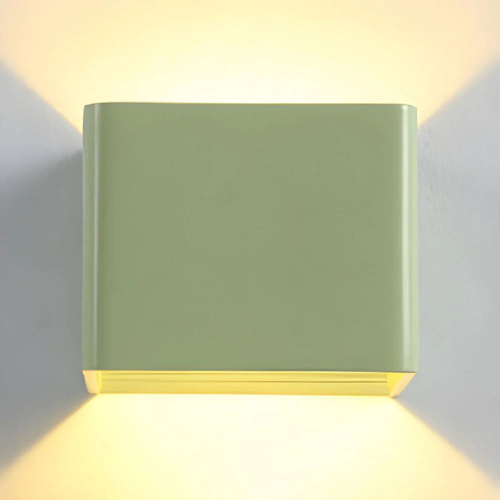 Lights & Brights Modern Cube LED Wall Lamp – Metal & Acrylic