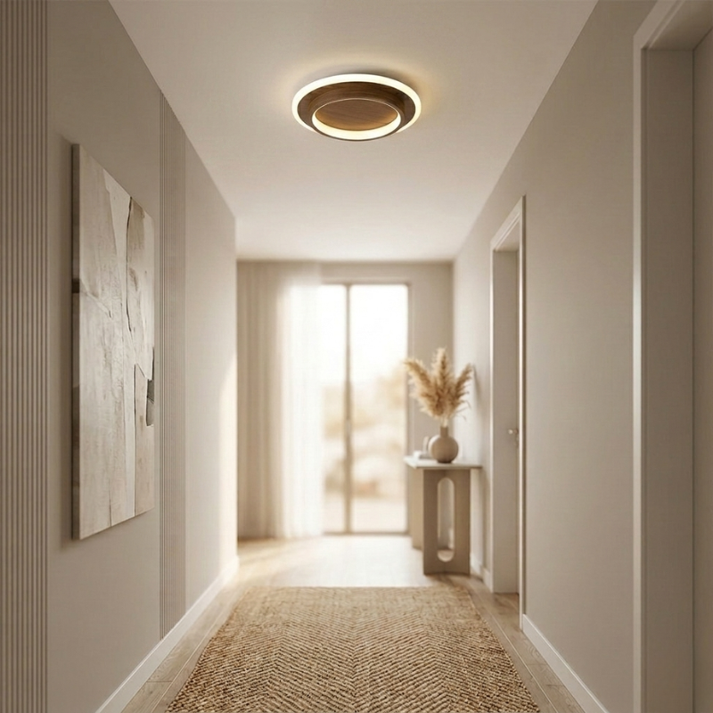Lights & Brights Modern Round Slim LED Ceiling Light – Iron & Acrylic