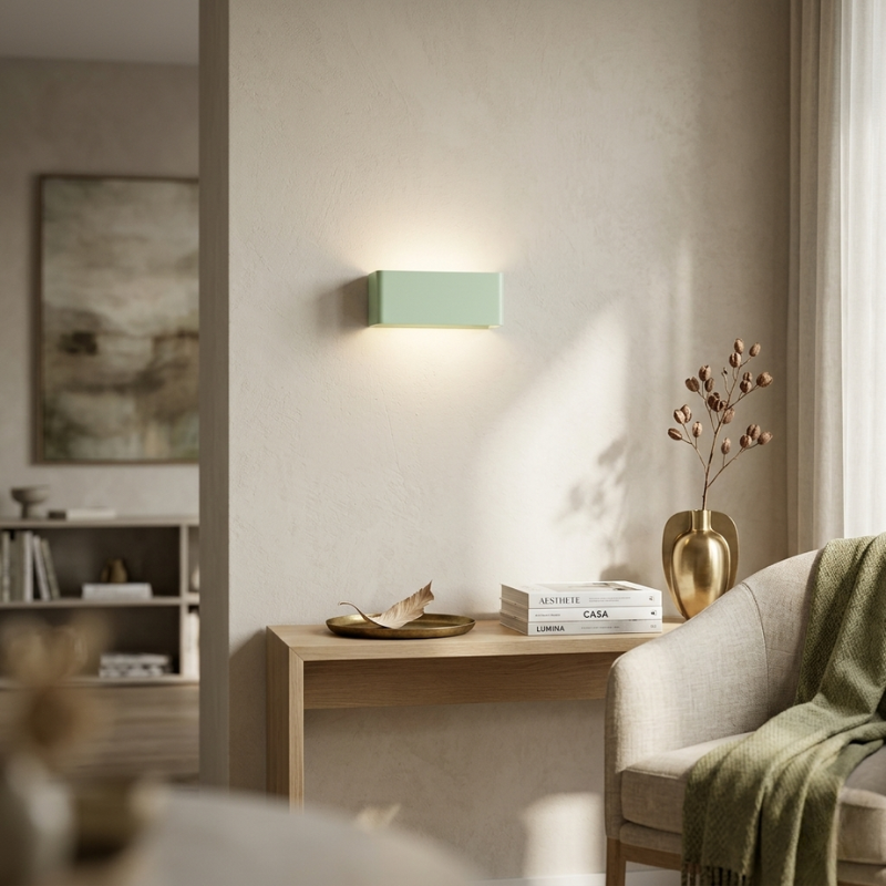 Lights & Brights Modern Cube LED Wall Lamp – Metal & Acrylic