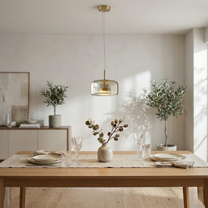 Lights & Brights Modern Kitchen Island Pendant Ceiling Light – Metal & Acrylic