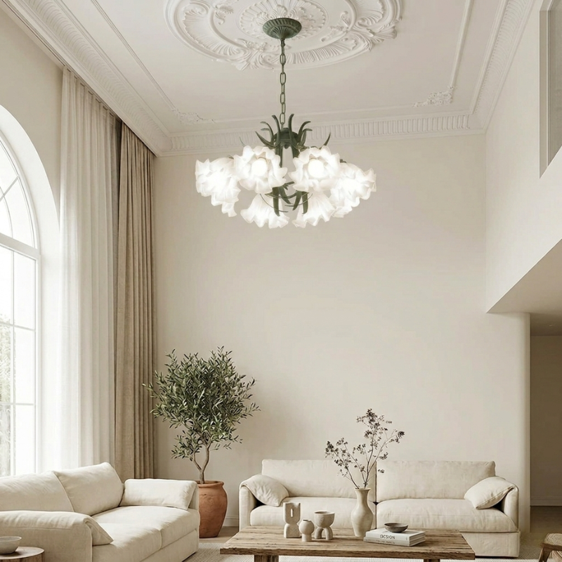 Lights & Brights Floral Lily LED Ceiling Light – Metal & Acrylic Petals