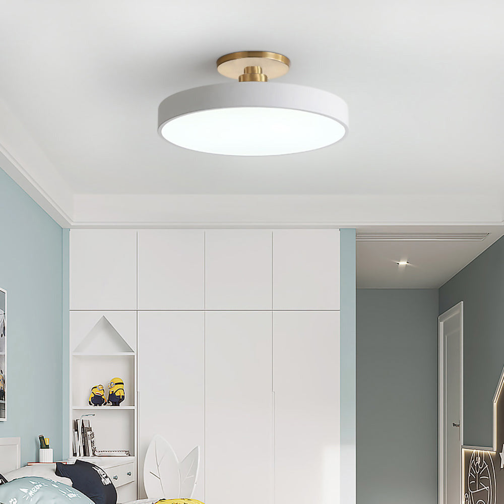LIGHTS & BRIGHTS | Round LED Flush Mount Ceiling Light for Dining Room, Hallway Lighting
