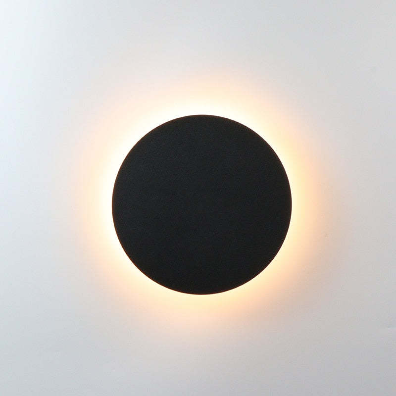LIGHTS & BRIGHTS | Minimalist Indoor LED Wall Light – Round & Square Design, Black or White