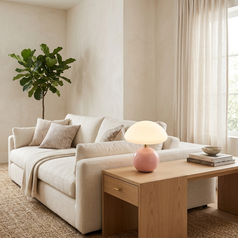 Lights & Brights Mushroom Ceramic LED Table Lamp
