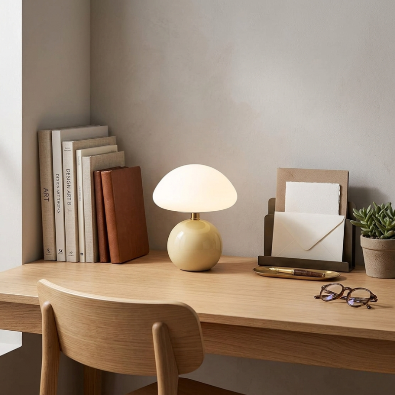 Lights & Brights Mushroom Ceramic LED Table Lamp