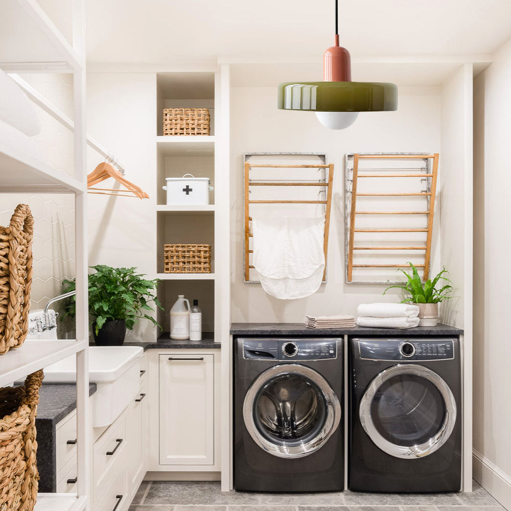 LIGHTS & BRIGHTS | Retro Glass Pendant Light – Plug-In for Kitchen Island & Dining Room