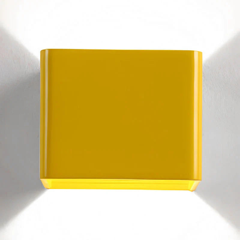 Lights & Brights Modern Cube LED Wall Lamp – Metal & Acrylic