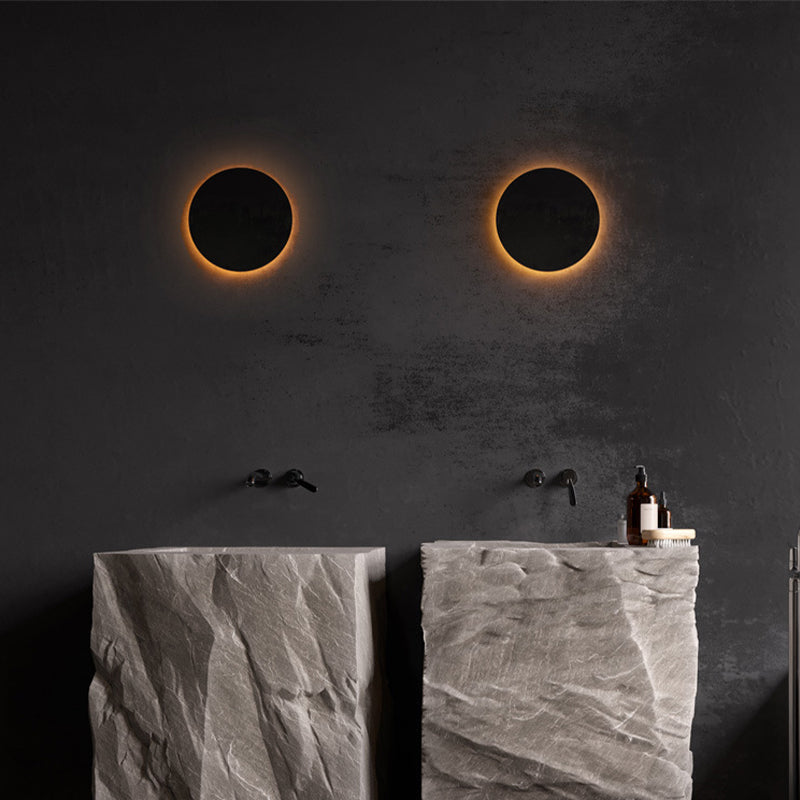 LIGHTS & BRIGHTS | Minimalist Indoor LED Wall Light – Round & Square Design, Black or White