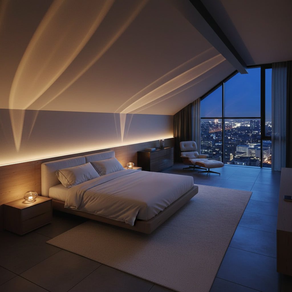 Lights & Brights Ambient LED Table Lamp - Crystal Glass & Chrome Base