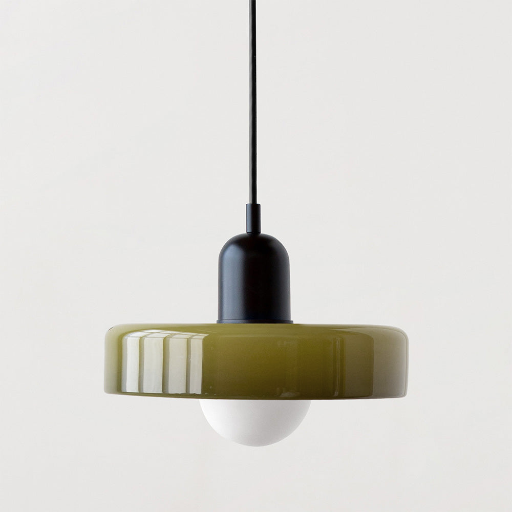 LIGHTS & BRIGHTS | Retro Glass Pendant Light – Plug-In for Kitchen Island & Dining Room