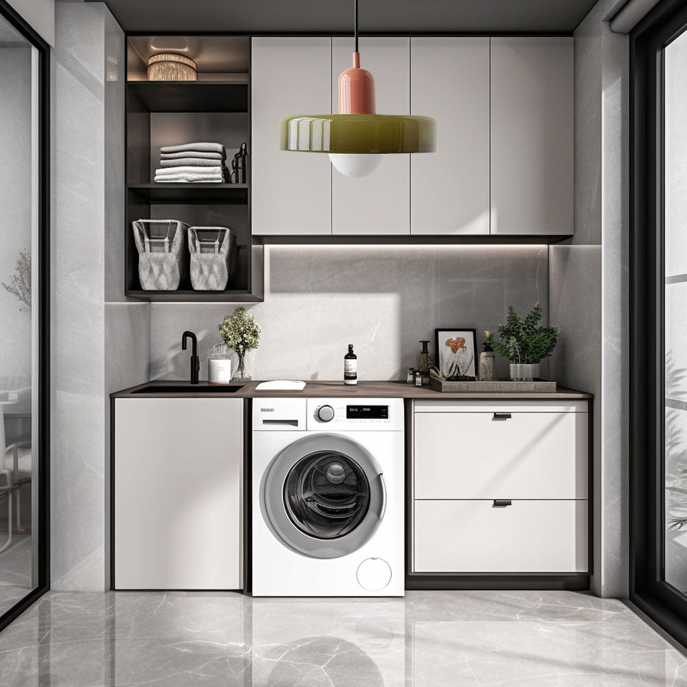 LIGHTS & BRIGHTS | Retro Glass Pendant Light – Plug-In for Kitchen Island & Dining Room