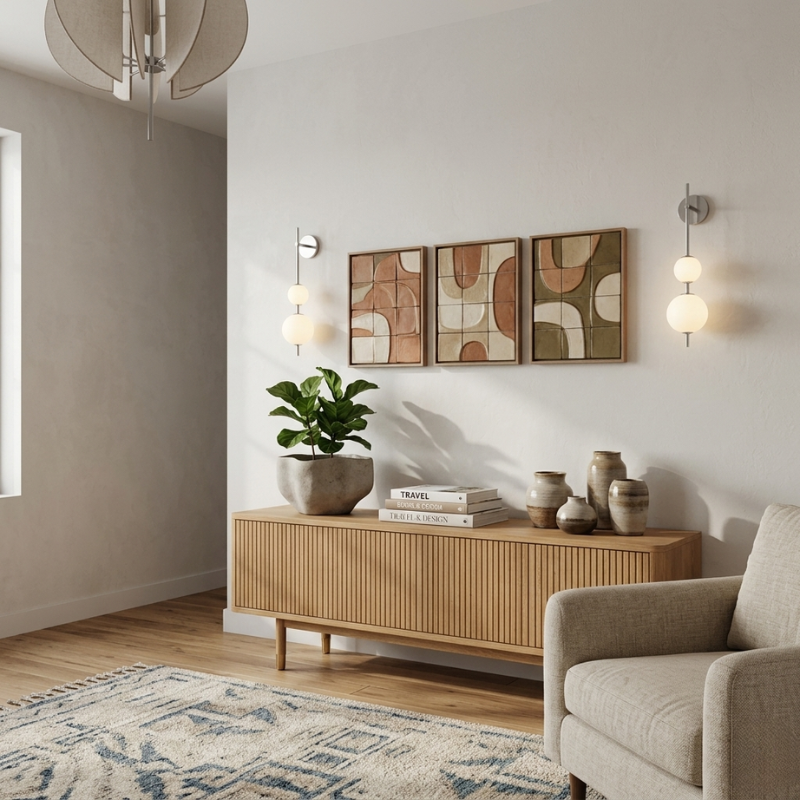 Lights & Brights Vertical Globe LED Wall Sconce – Metal & Glass