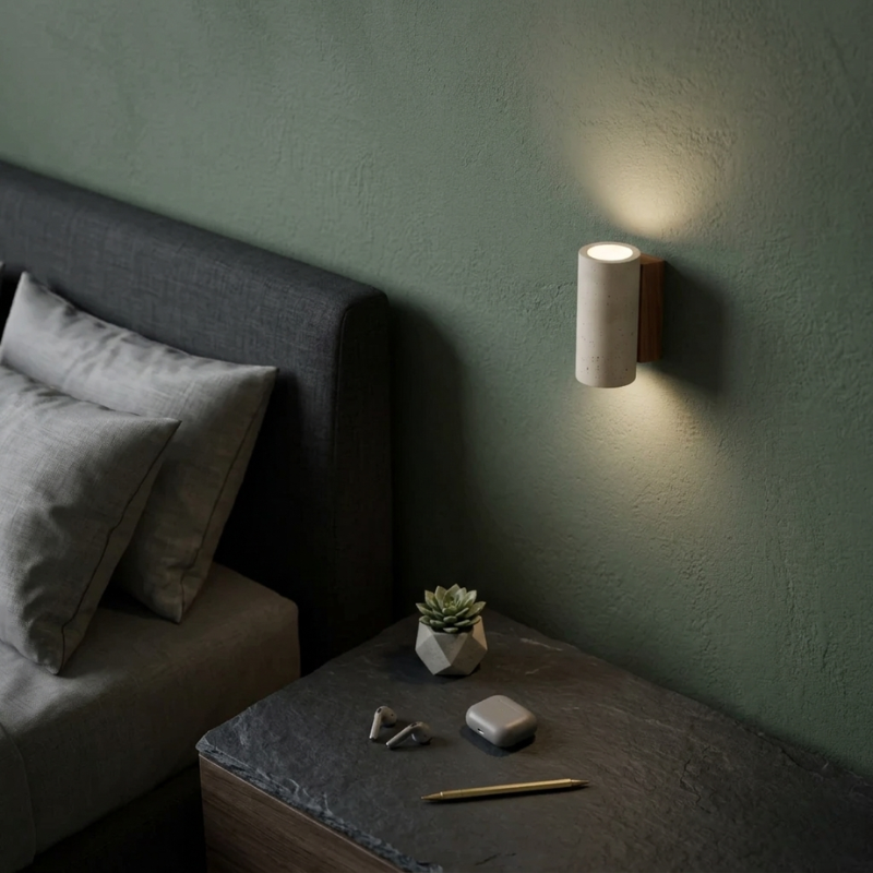 Lights & Brights Japandi Travertine Stone Wall Light – Up & Down