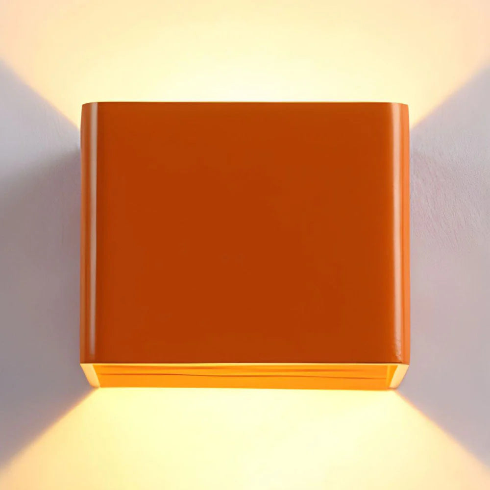 Lights & Brights Modern Cube LED Wall Lamp – Metal & Acrylic