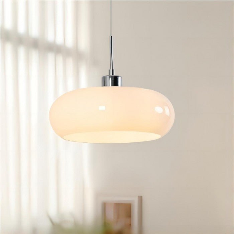 Lights & Brights Mid-Century Bauhaus Glass Pendant Light – Metal & Glass