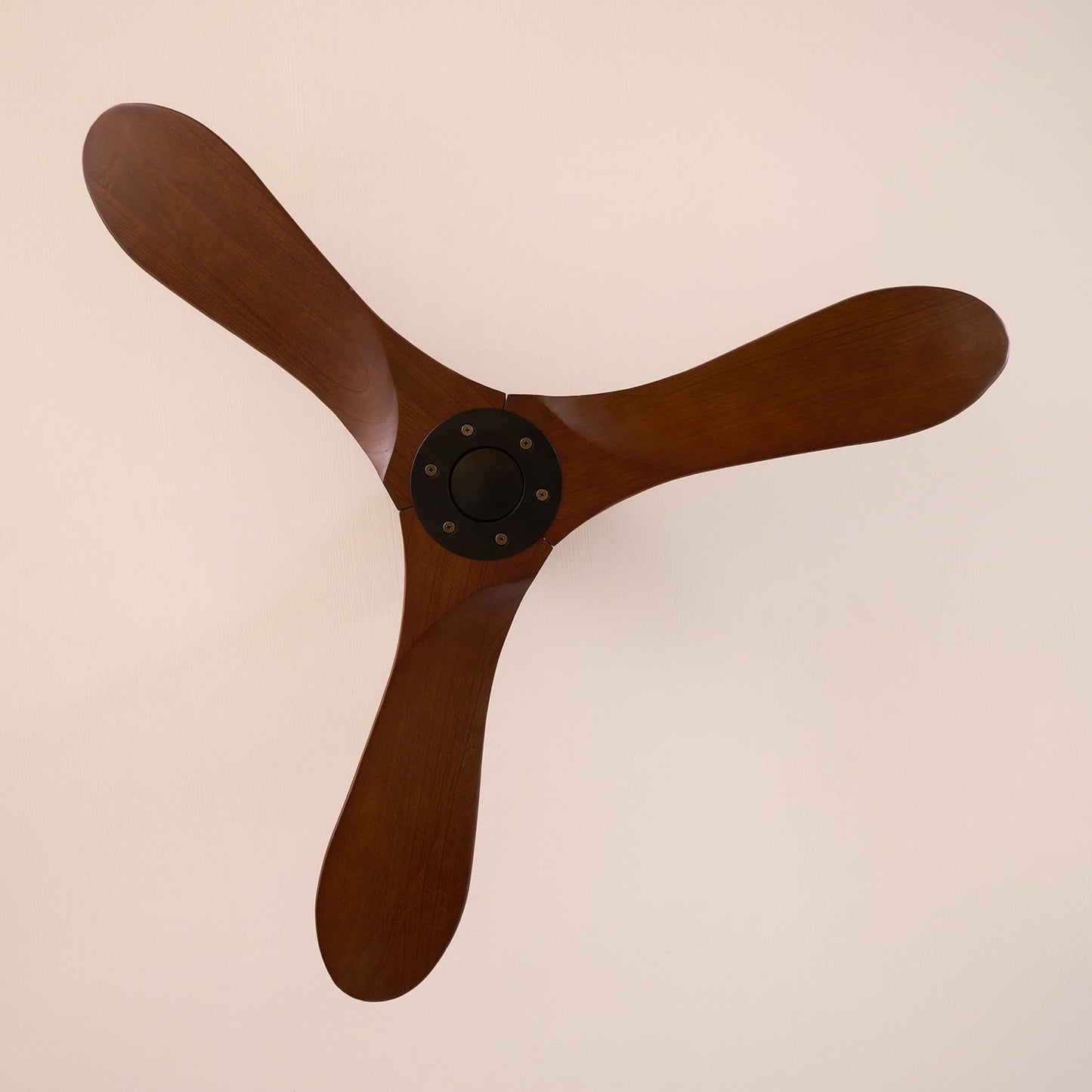 Lights & Brights Modern Remote-Controlled Ceiling Fan – Wood Blades & Metal