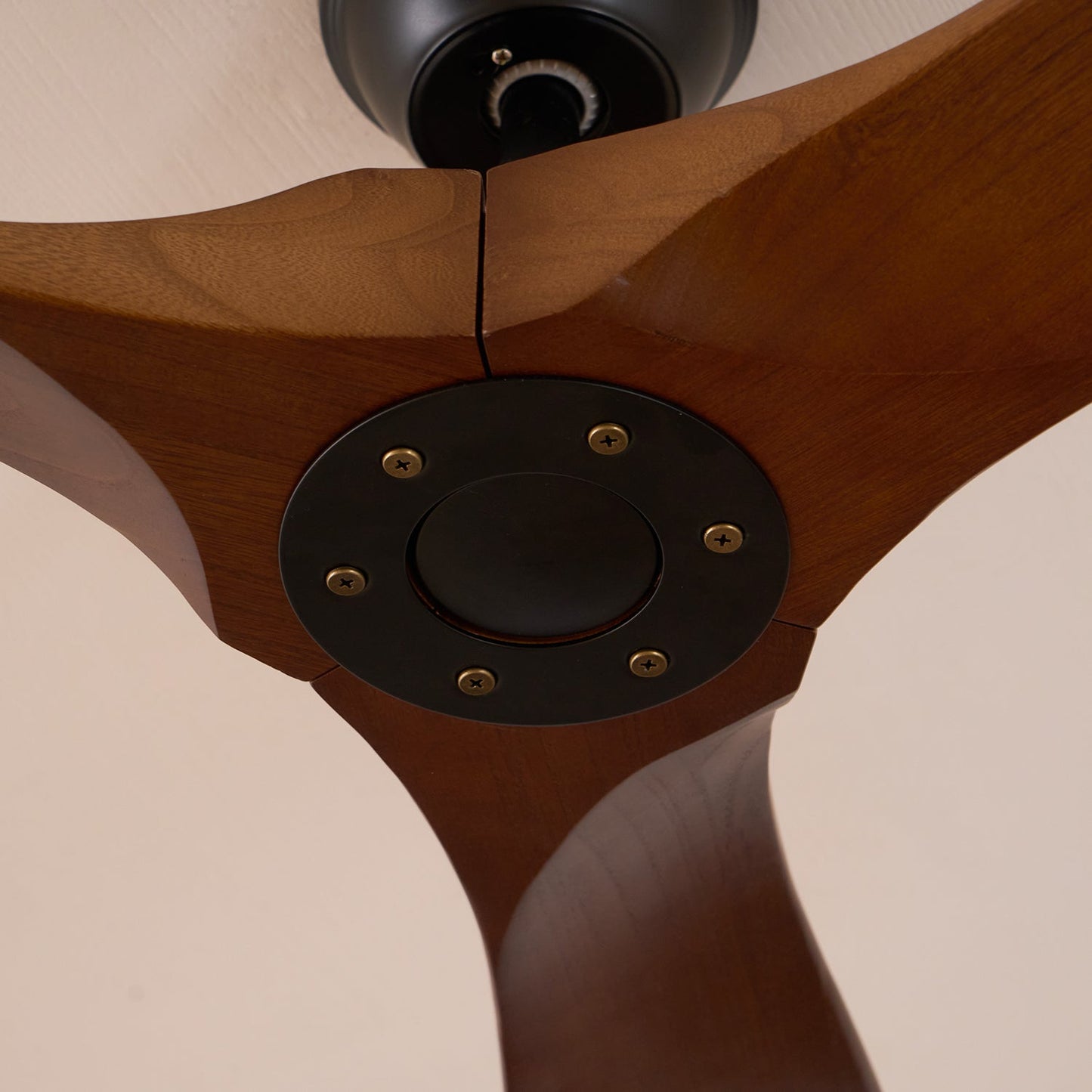 Lights & Brights Modern Remote-Controlled Ceiling Fan – Wood Blades & Metal