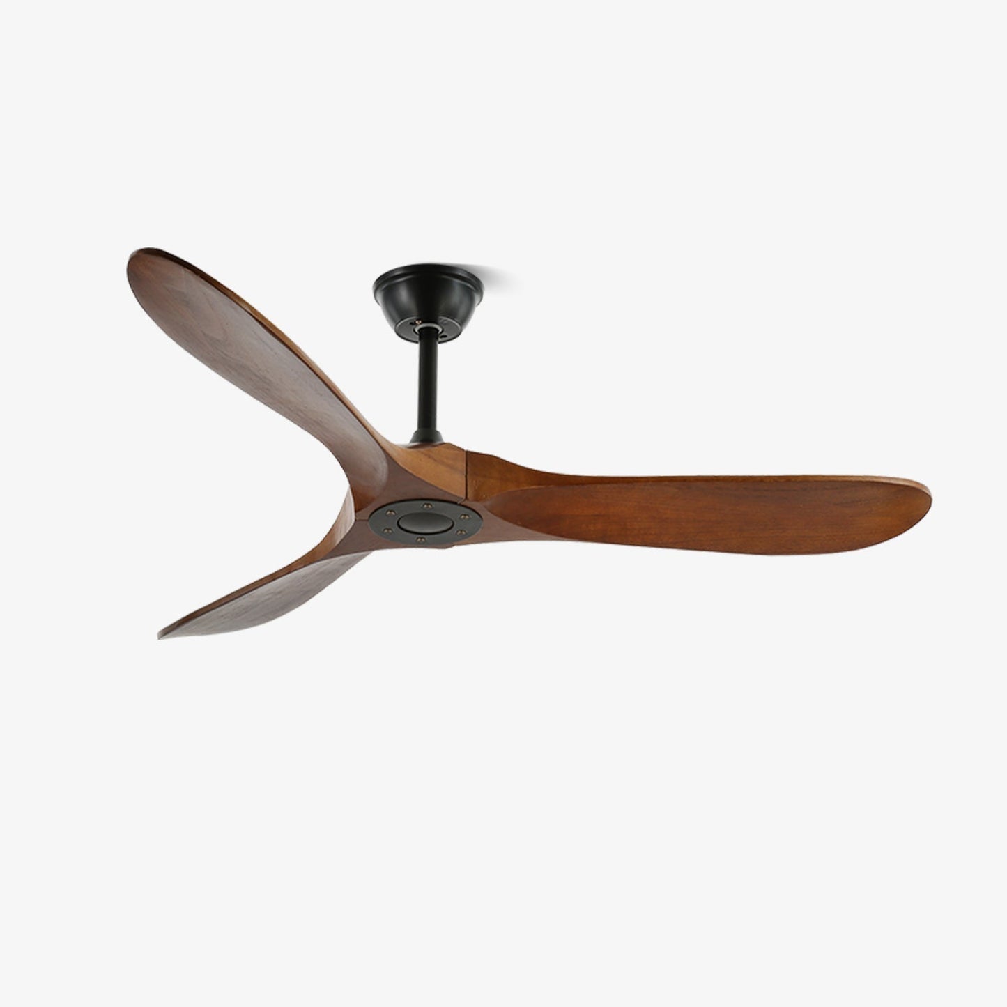 Lights & Brights Modern Remote-Controlled Ceiling Fan – Wood Blades & Metal