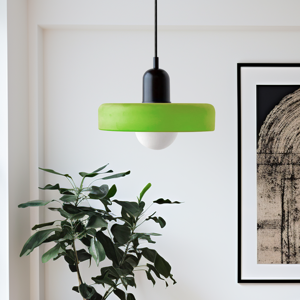 LIGHTS & BRIGHTS | Retro Glass Pendant Light – Plug-In for Kitchen Island & Dining Room