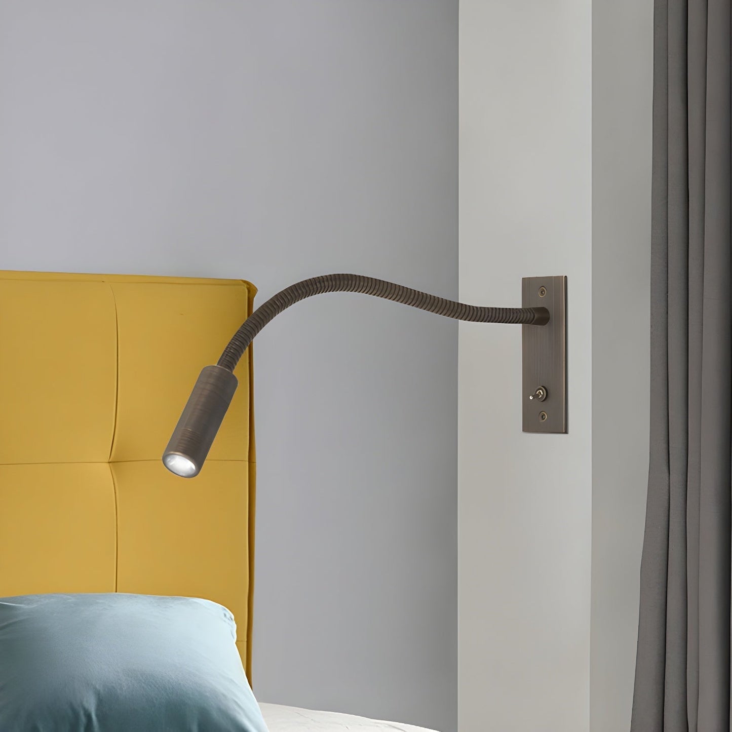 Lights & Brights Flexible Gooseneck Wall Reading Light