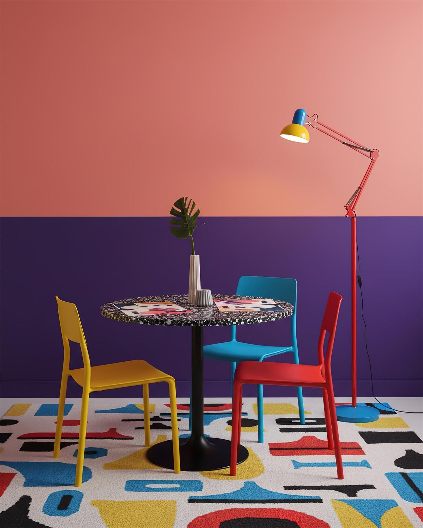 Lights & Brights Modern Adjustable Neck LED Floor Lamp – Metal