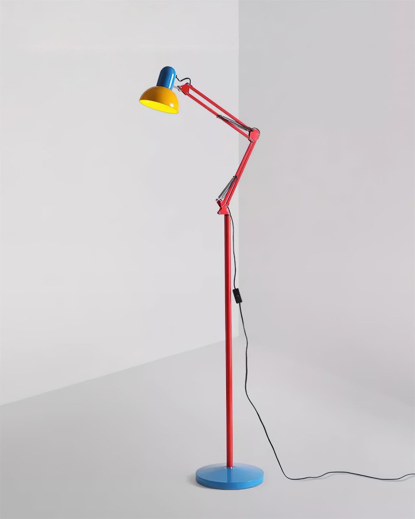 Lights & Brights Modern Adjustable Neck LED Floor Lamp – Metal