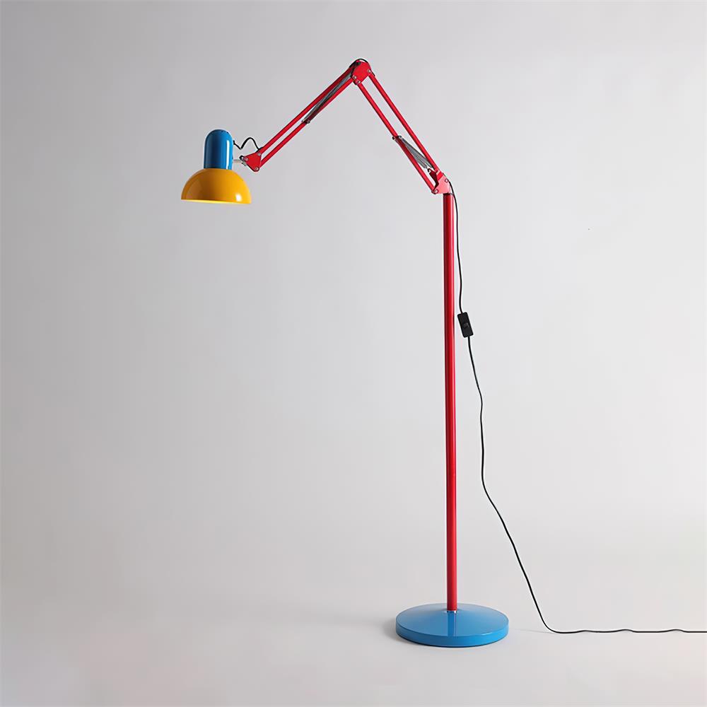 Lights & Brights Modern Adjustable Neck LED Floor Lamp – Metal