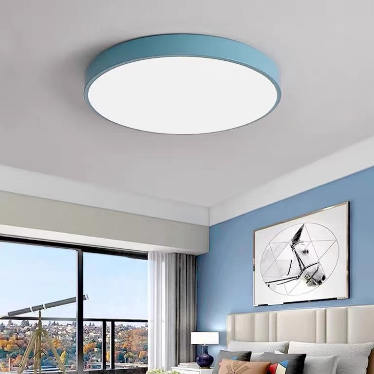 LIGHTS & BRIGHTS | Circular Flush Mount LED Ceiling Light For Living Room