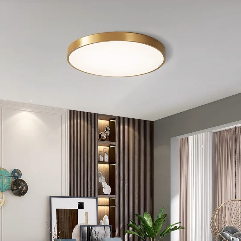 LIGHTS & BRIGHTS | Circular Flush Mount LED Ceiling Light For Living Room