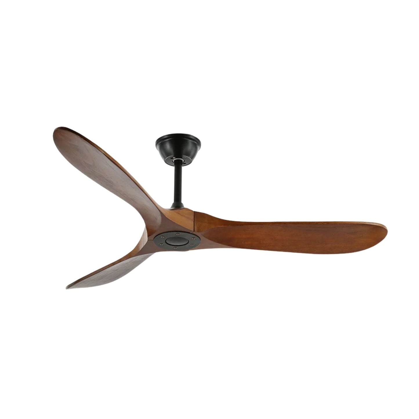 Lights & Brights Modern Remote-Controlled Ceiling Fan – Wood Blades & Metal