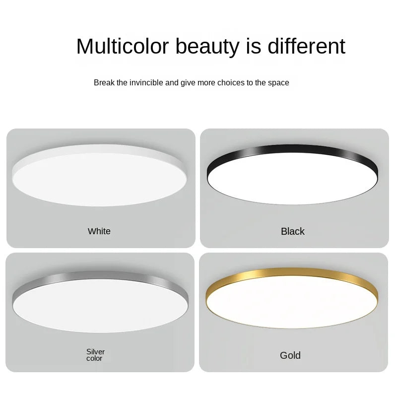 LIGHTS & BRIGHTS | Slim Minimalist LED Ceiling Light , Living Room