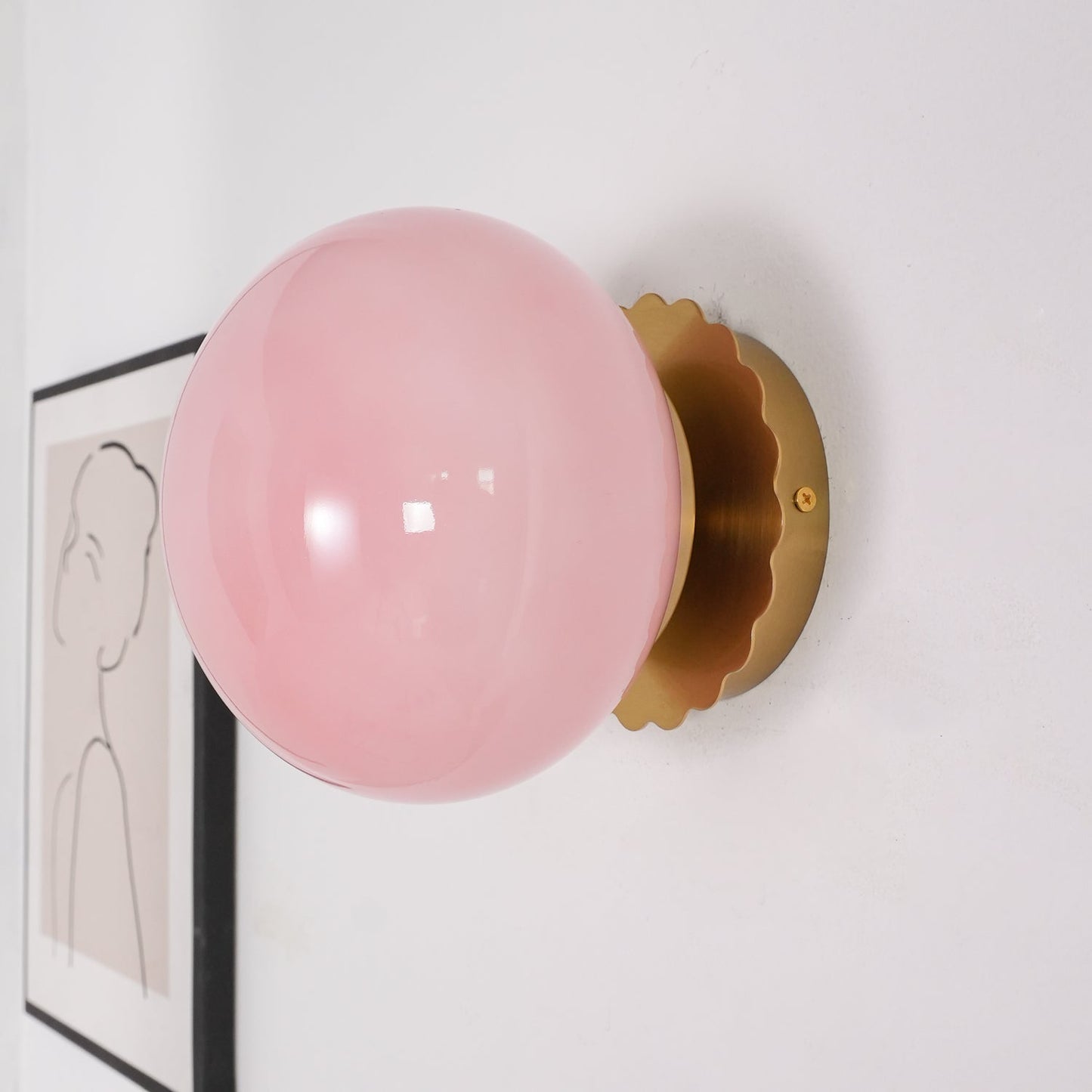 Lights & Brights Bauhaus Colored Glass Wall Light – Metal & Glass