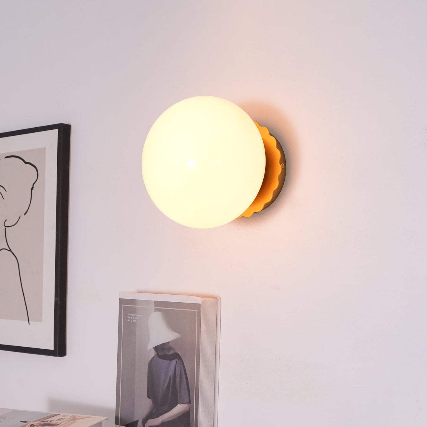 Lights & Brights Bauhaus Colored Glass Wall Light – Metal & Glass