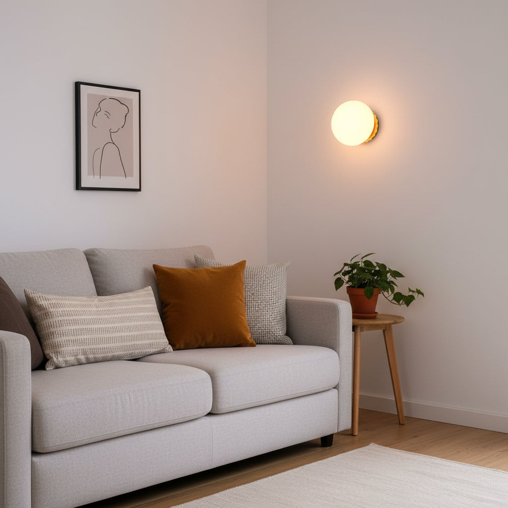 Lights & Brights Bauhaus Colored Glass Wall Light – Metal & Glass