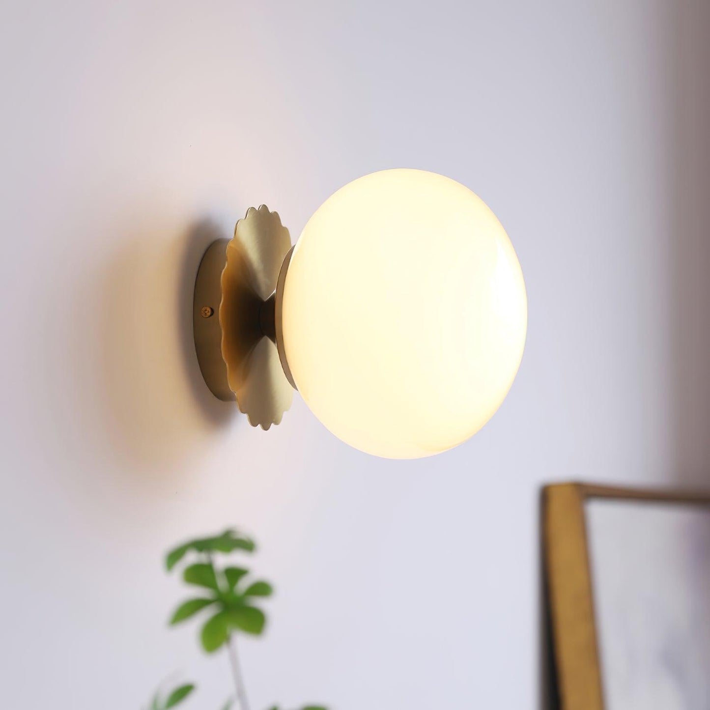 Lights & Brights Bauhaus Colored Glass Wall Light – Metal & Glass