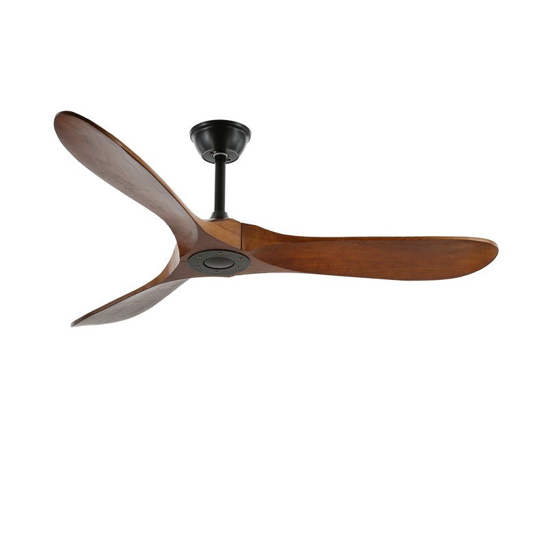 Lights & Brights Modern Remote-Controlled Ceiling Fan – Wood Blades & Metal