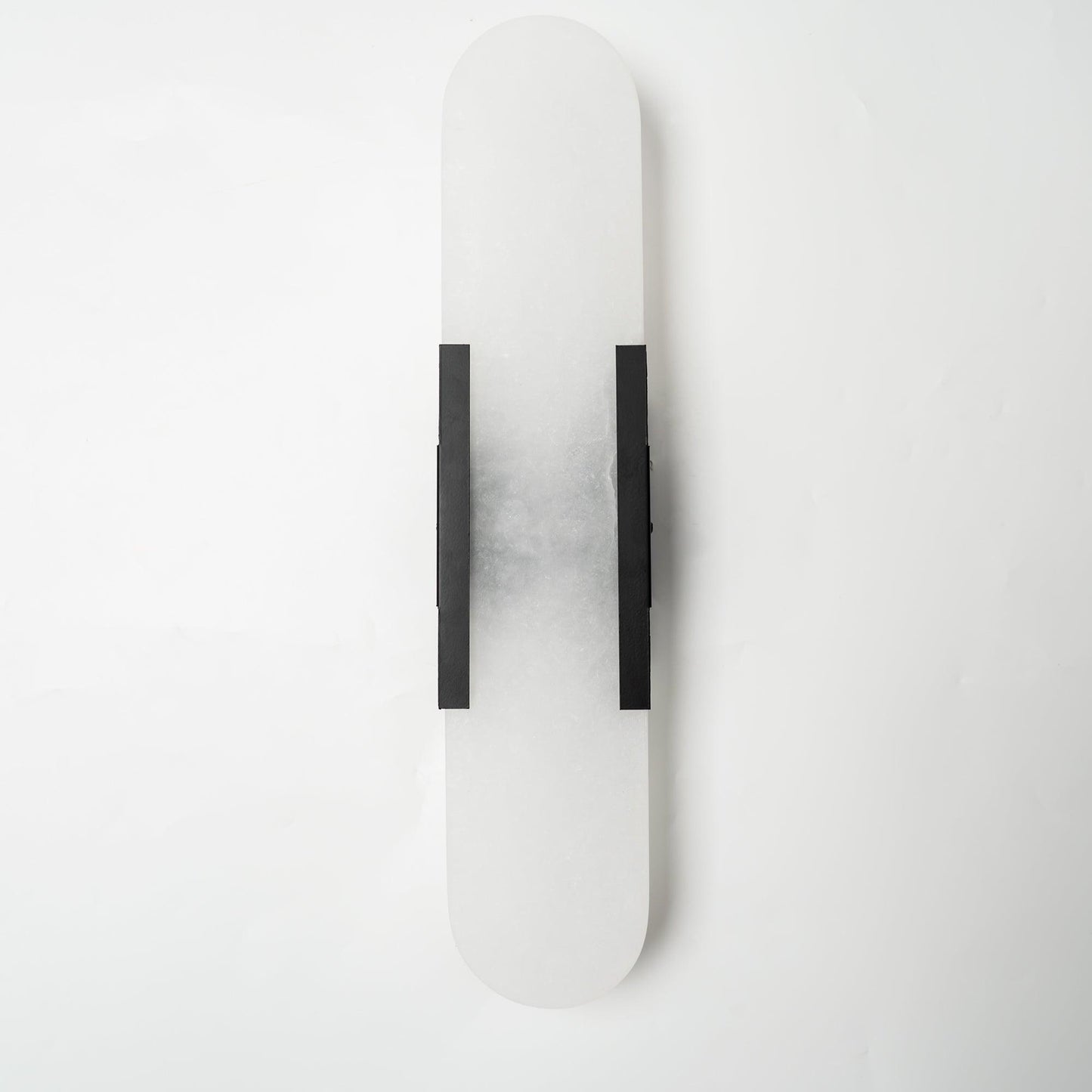Lights & Brights Vertical Alabaster Stone Wall Sconce – Metal & Stone
