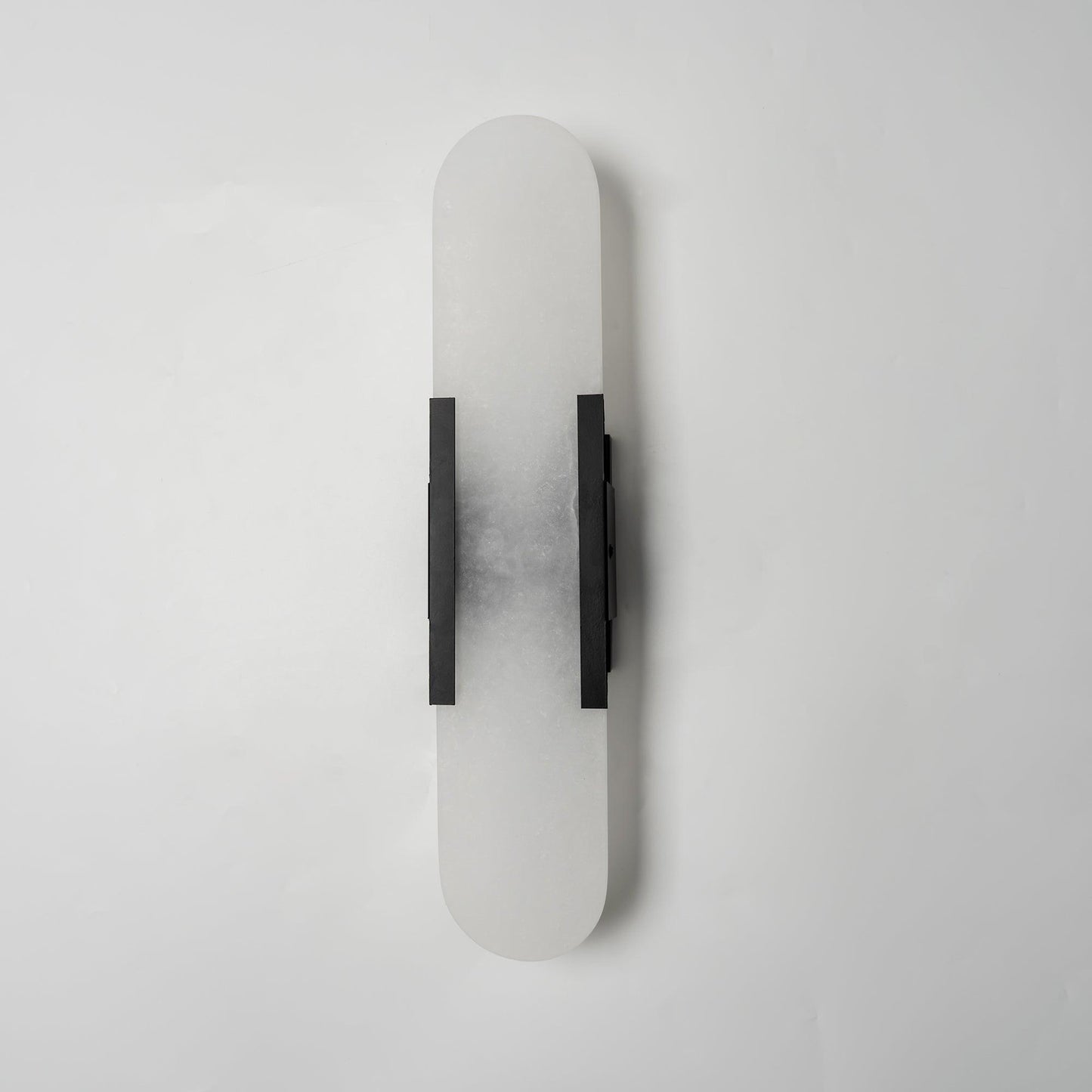 Lights & Brights Vertical Alabaster Stone Wall Sconce – Metal & Stone