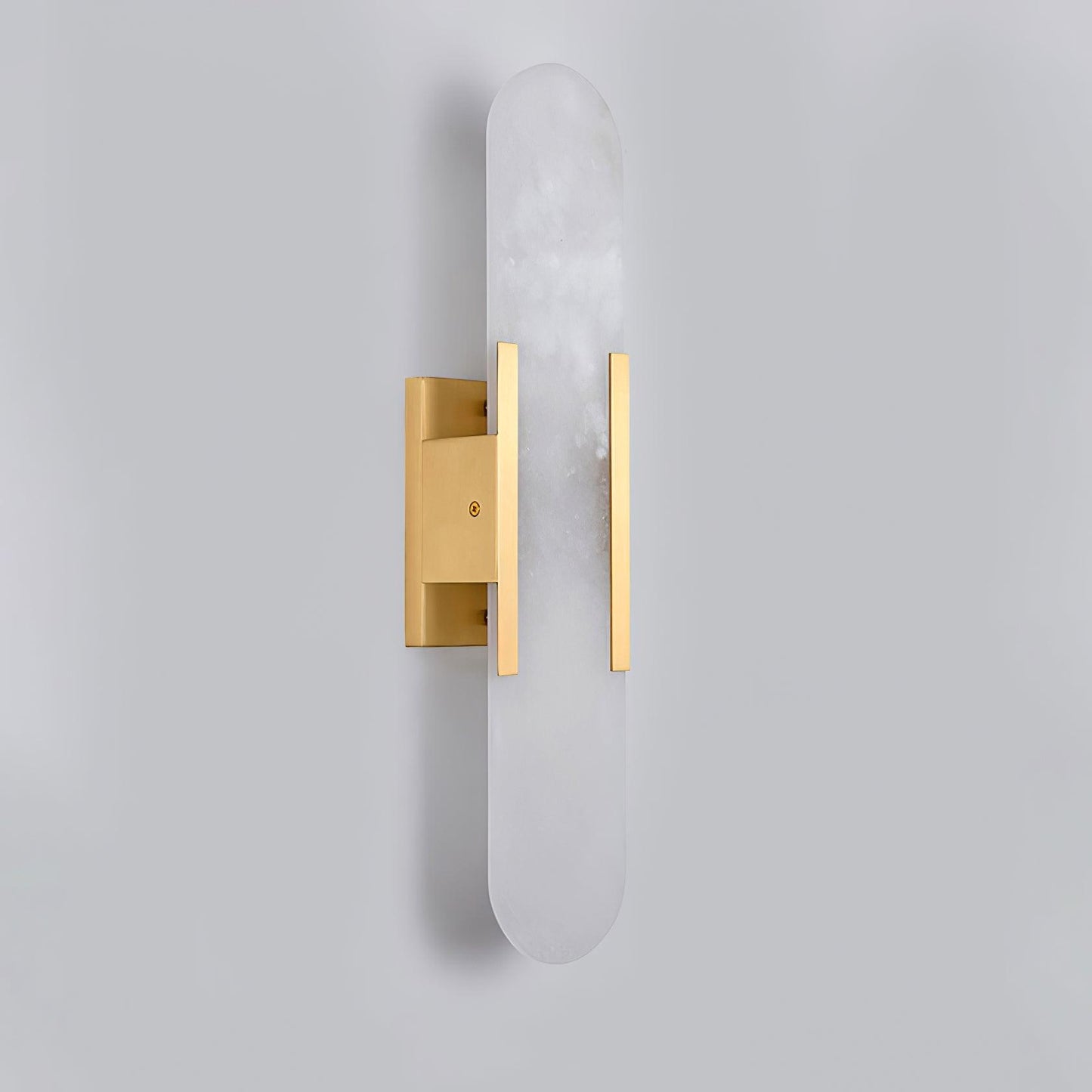 Lights & Brights Vertical Alabaster Stone Wall Sconce – Metal & Stone