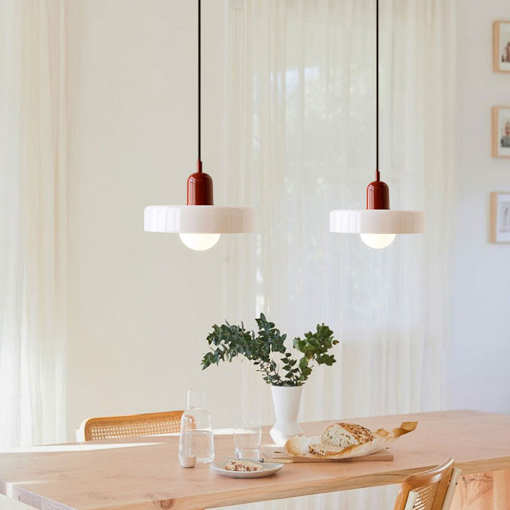 LIGHTS & BRIGHTS | Retro Glass Pendant Light – Plug-In for Kitchen Island & Dining Room
