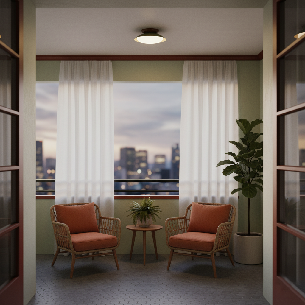 LIGHTS & BRIGHTS | Mid-Century Green LED Ceiling Light