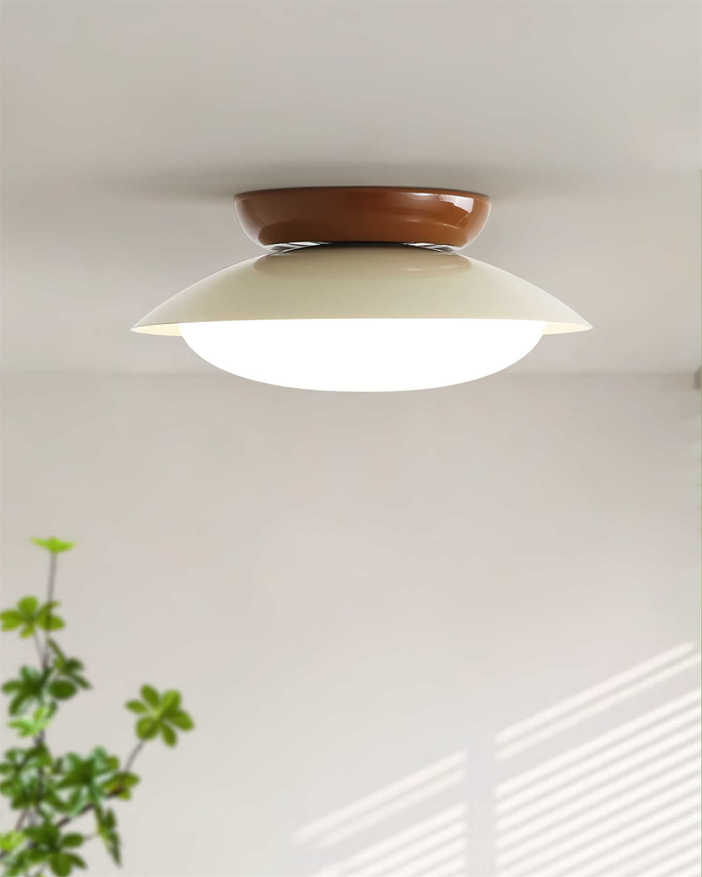 LIGHTS & BRIGHTS | Mid-Century Green LED Ceiling Light