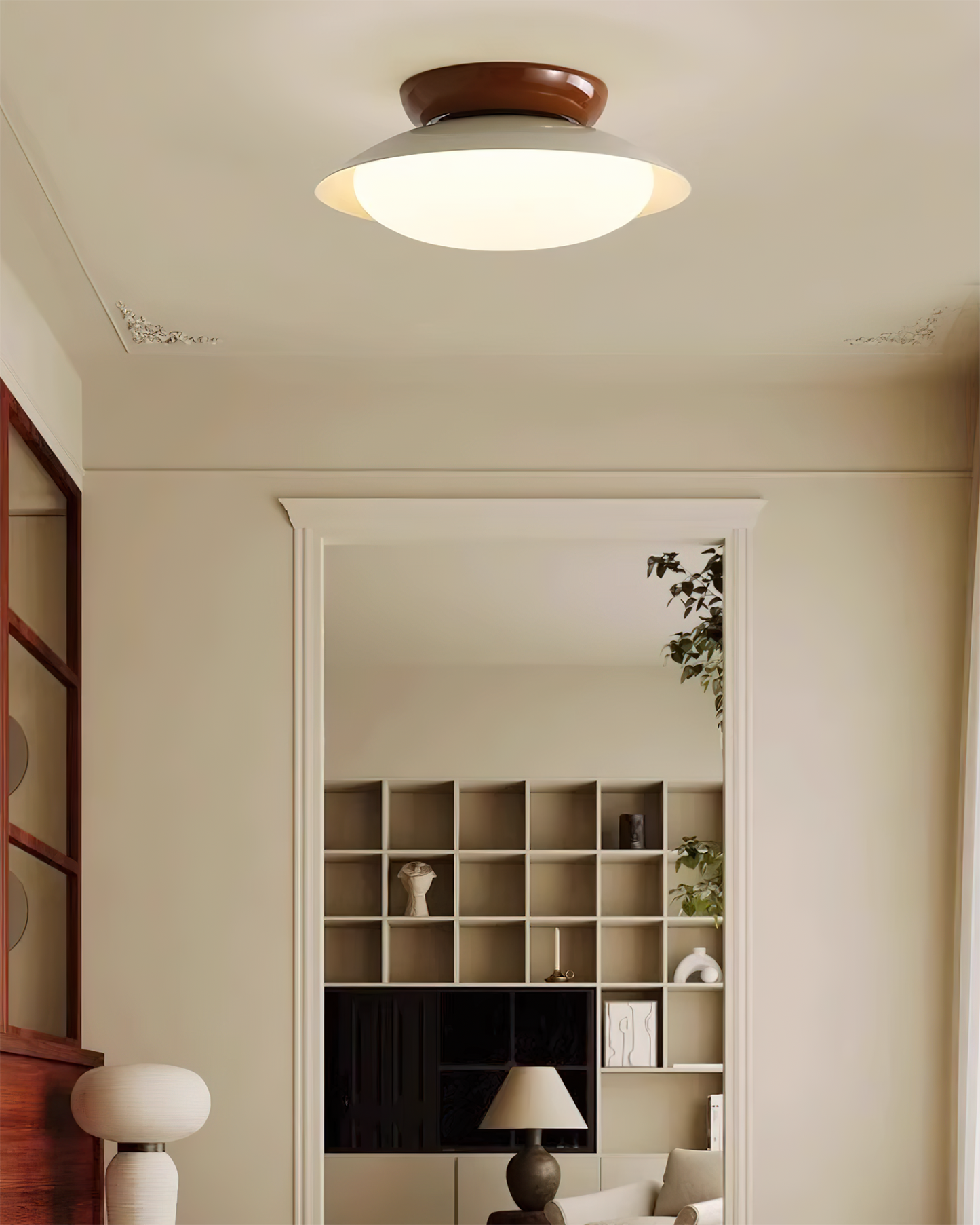 LIGHTS & BRIGHTS | Mid-Century Green LED Ceiling Light