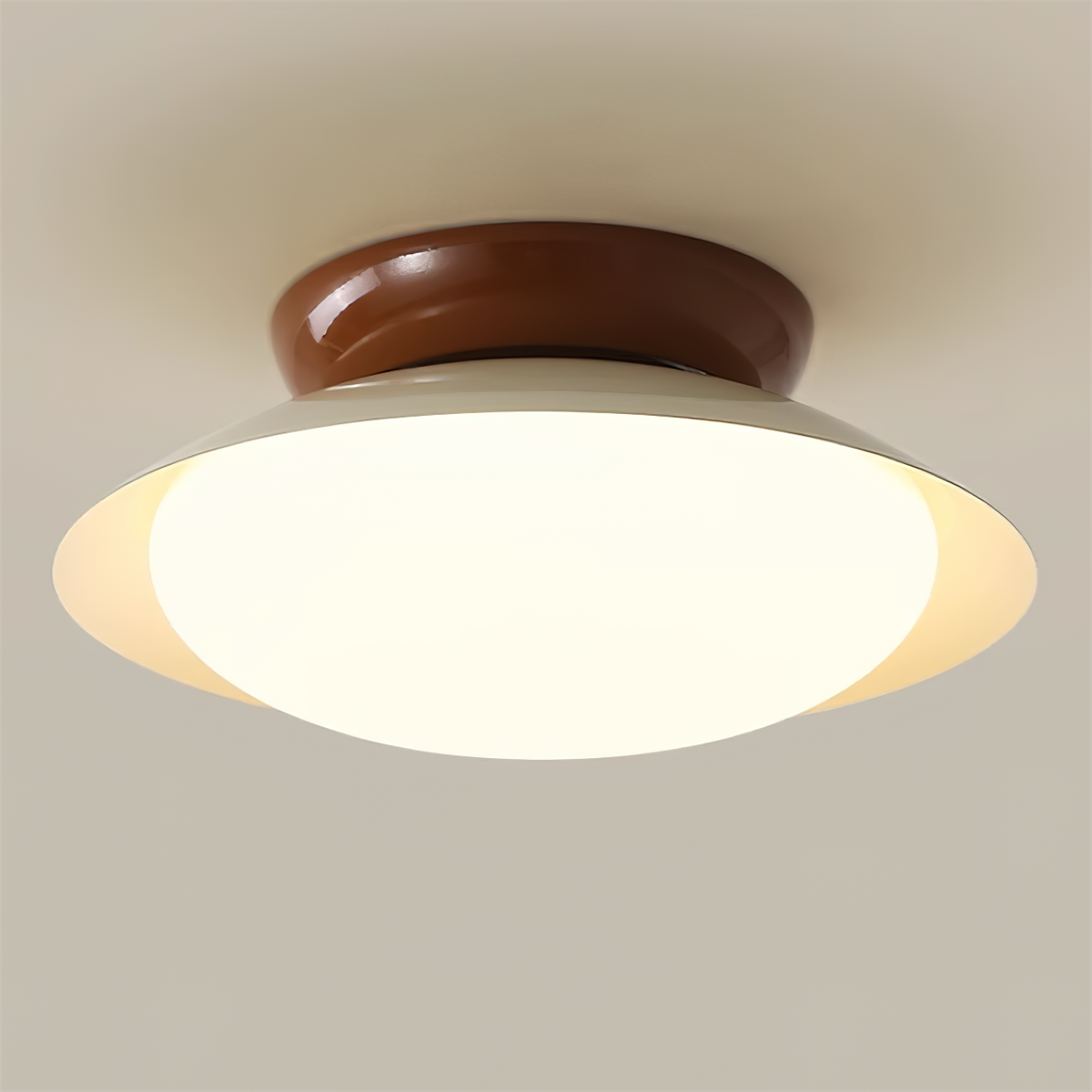 LIGHTS & BRIGHTS | Mid-Century Green LED Ceiling Light